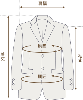 ジャケットサイズ