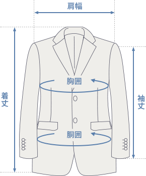 ジャケットサイズ